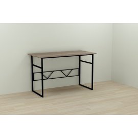 Письменный стол Ferrum-decor Раян 75x100x70 черный ДСП Дуб Сонома Трюфель 16мм