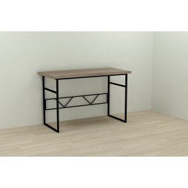 Письменный стол Ferrum-decor Раян 76x120x70 черный ДСП Дуб Сонома Трюфель 32мм