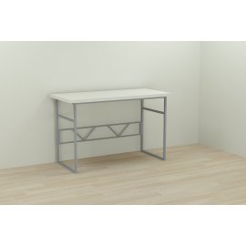 Письменный стол Ferrum-decor Раян 76x100x60 серый ДСП Белое 32мм