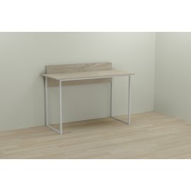 Письменный стол Ferrum-decor Скай 75x100x60 белый ДСП Дуб Сонома 16мм
