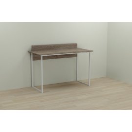 Письменный стол Ferrum-decor Скай 75x100x60 белый ДСП Дуб Сонома Трюфель 16мм