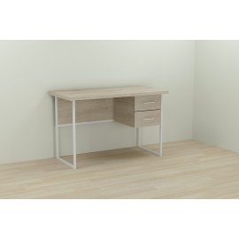 Письменный стол Ferrum-decor Дакота 76x120x60 белый ДСП Дуб Сонома 32мм