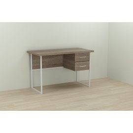Письменный стол Ferrum-decor Дакота 76x120x60 белый ДСП Дуб Сонома Трюфель 32мм