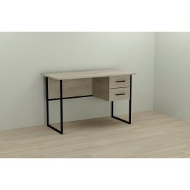 Письменный стол Ferrum-decor Дакота 75x120x60 черный ДСП Дуб Сонома 16мм