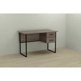 Письменный стол Ferrum-decor Дакота 75x140x70 черный ДСП Дуб Сонома Трюфель 16мм