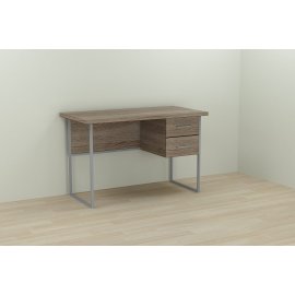 Компьютерный стол Ferrum-decor Дакота 75x120x70 серый ДСП Дуб Сан-Марино 32мм