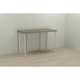 Письменный стол Ferrum-decor Ханна 76x100x60 белый ДСП Дуб Сонома Трюфель 32мм