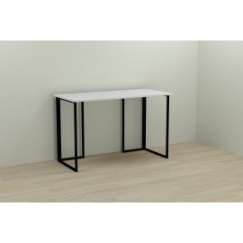 Письменный стол Ferrum-decor Ханна 75x120x60 черный ДСП Белое 16мм
