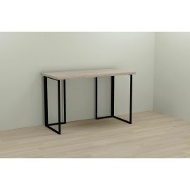 Письменный стол Ferrum-decor Ханна 76x100x60 черный ДСП Дуб Сонома 32мм