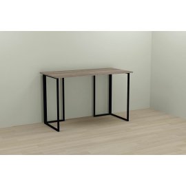 Письменный стол Ferrum-decor Ханна 75x100x60 черный ДСП Дуб Сонома Трюфель 16мм