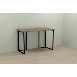 Письменный стол Ferrum-decor Ханна 76x100x70 черный ДСП Дуб Сонома Трюфель 32мм