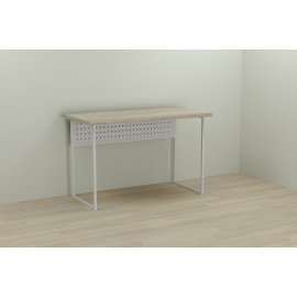 Письменный стол Ferrum-decor Майк 76x100x60 белый ДСП Дуб Сонома 32мм