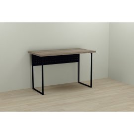 Письменный стол Ferrum-decor Майк 76x140x70 черный ДСП Дуб Сонома Трюфель 32мм