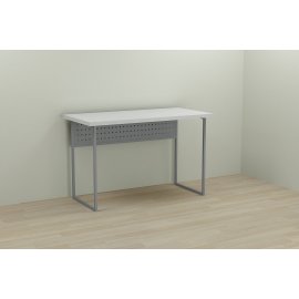 Письменный стол Ferrum-decor Майк 76x100x60 серый ДСП Белое 32мм