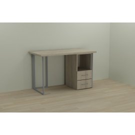 Письменный стол Ferrum-decor Отто 76x120x60 серый ДСП Дуб Сонома 32мм