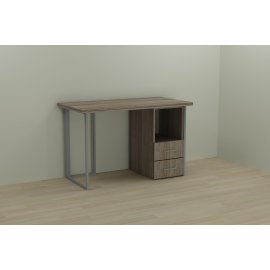 Письменный стол Ferrum-decor Отто 76x120x60 серый ДСП Дуб Сонома Трюфель 32мм