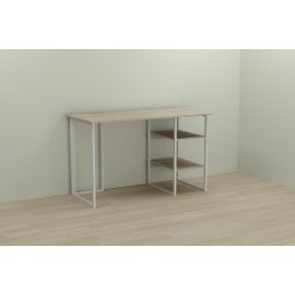 Письменный стол Ferrum-decor Кевин 75x100x60 белый ДСП Дуб Сонома 16мм