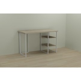 Письменный стол Ferrum-decor Кевин 76x100x60 белый ДСП Дуб Сонома 32мм