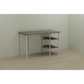 Письменный стол Ferrum-decor Кевин 76x100x60 белый ДСП Дуб Сонома Трюфель 32мм
