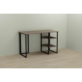 Письменный стол Ferrum-decor Кевин 75x100x60 черный ДСП Дуб Сонома Трюфель 16мм