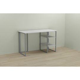 Письменный стол Ferrum-decor Кевин 75x100x60 серый ДСП Белое 16мм