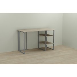 Письменный стол Ferrum-decor Кевин 75x100x60 серый ДСП Дуб Сонома 16мм