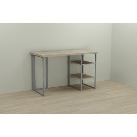 Письменный стол Ferrum-decor Кевин 76x120x70 серый ДСП Дуб Сонома 32мм