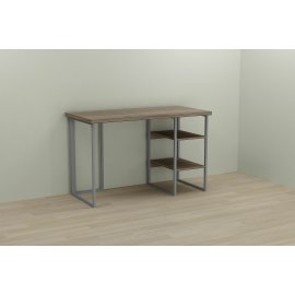 Письменный стол Ferrum-decor Кевин 76x100x60 серый ДСП Дуб Сонома Трюфель 32мм