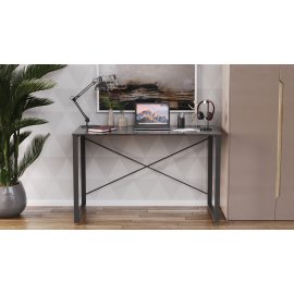 Письменный стол Ferrum-decor Серии Конект 75x120x600 черный ДСП Сосна Кембра 16мм (XK00168)
