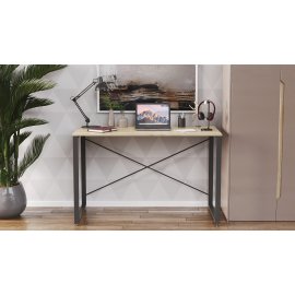 Письменный стол Ferrum-decor Серии Конект 75x120x600 черный ДСП Дуб Сонома 16мм