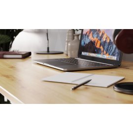 Письменный стол Ferrum-decor Серии Конект 75x120x600 серый ДСП Дуб Артизан 16мм (XK00177)