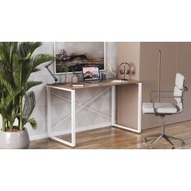 Письменный стол Ferrum-decor Серии Конект 75x120x600 белый ДСП Дуб Сонома Трюфель 16мм