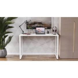 Письменный стол Ferrum-decor Серии Конект 75x120x600 белый ДСП Белое 16мм