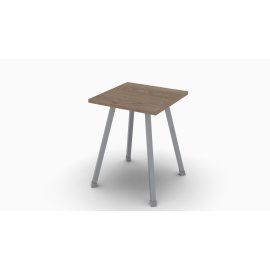 Табурет кухонный Ferrum-decor 430x320x320 Серый металл ДСП Дуб Сонома Трюфель 16 мм (TAB019)