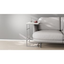 Столик приставной Терри Ferrum-decor 650x440x330 Серый металл ДСП Бетон 16 мм (TERR021)