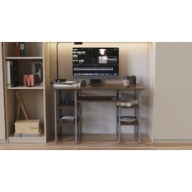 Письменный стол Ferrum-decor Тим 75x120x70 серый ДСП Дуб Сонома Трюфель 16мм