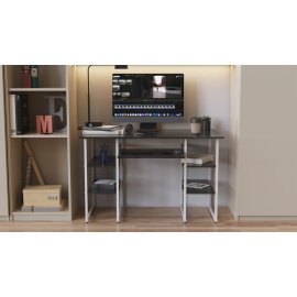 Компьютерный стол Ferrum-decor Тим 75x120x60 белый ДСП Сосна Кембра 16мм