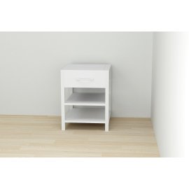Тумба универсальная Ferrum-decor Вивьен 1/2 50x41x40 белый ДСП Белое 16мм