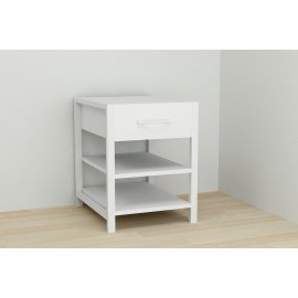 Тумба универсальная Ferrum-decor Вивьен 1/2 50x41x40 черный ДСП Сосна Кембра 16мм (XK00078)
