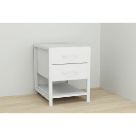 Тумба универсальная Ferrum-decor Вивьен 2/1 50x41x40 белый ДСП Белое 16мм