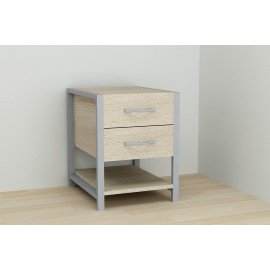 Тумба универсальная Ferrum-decor Вивьен 2/1 50x41x40 серый ДСП Дуб Сонома 16мм