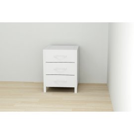 Тумба универсальная Ferrum-decor Вивьен 3 50x41x40 белый ДСП Белое 16мм
