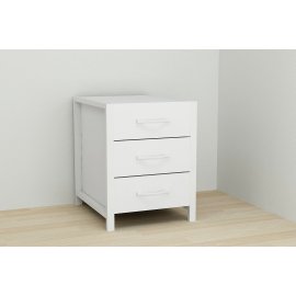Тумба универсальная Ferrum-decor Вивьен 3 50x41x40 белый ДСП Белое 16мм