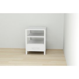Тумба универсальная Ferrum-decor Вивьен 1/1 50x41x40 белый ДСП Белое 16мм