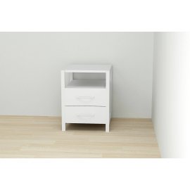 Тумба универсальная Ferrum-decor Вивьен 2/2 50x41x40 белый ДСП Белое 16мм
