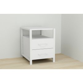 Тумба универсальная Ferrum-decor Вивьен 2/2 50x41x40 белый ДСП Белое 16мм