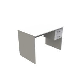 Стол компьютерный Винсент Ferrum-decor  750x1100x700 ДСП Белое 16 мм (ST429)