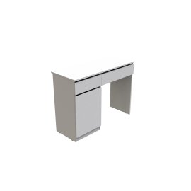 Стол компьютерный Вито Ferrum-decor  750x1000x400 ДСП Белое 16 мм (STO401)