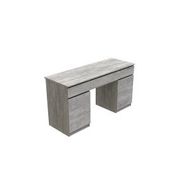 Стол компьютерный Вито 2 Ferrum-decor  750x1400x500 ДСП Бетон 16 мм (STO421)