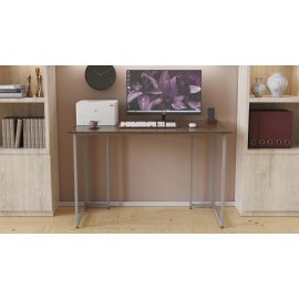 Письменный стол Ferrum-decor Ханна 75x100x60 серый ДСП Дуб Сонома Трюфель 16мм
